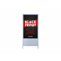 The walkway digital signage display is ideal for shopping centres and indoor pedestrianised areas.