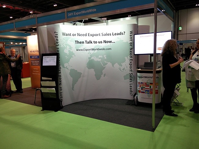 export worldwide exhibition stand at a tradeshow