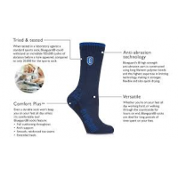 Stål tå støvler sokker med diagram af funktioner og fordele