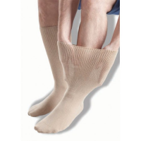 Beige ødem sokker fra GentleGrip.