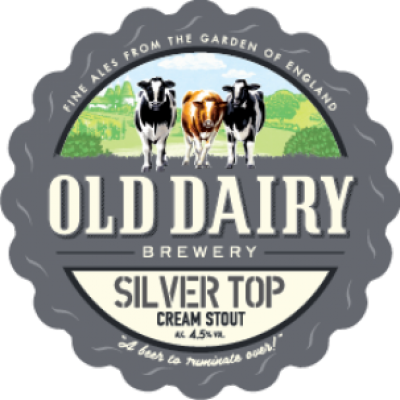 sølv top: silver top af gamle mejeri bryggeri, british creme stout distributør