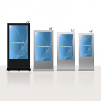 Sinalização digital LCD em quatro tamanhos diferentes