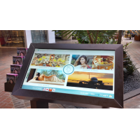 Ein Self-Service-Touchscreen-Kiosk mit einer PCAP-Folie