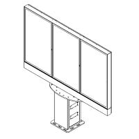 Multi-Screen-Digital Signage im Außenbereich von Armagard