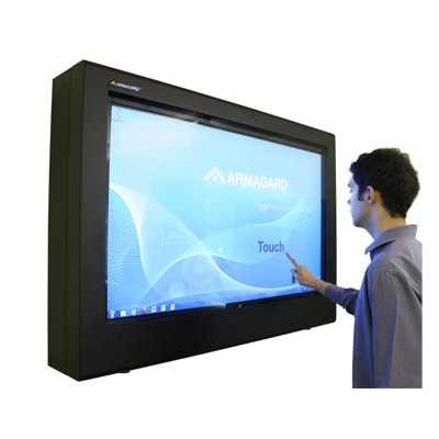 Digitaler Beschilderung mit Armagard-Touchscreen