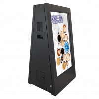 The outdoor digital A-frame signage unit is ideal for pedestrianised locations.