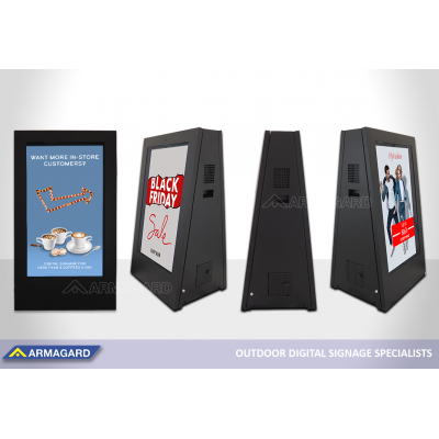 DigiStopper Portable Digital Signage auf der ISE 2020 zu sehen.
