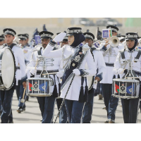 die Oman Police Band, als BBICO die Geschichte der Militärkapellen betrachtet