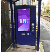 A wash down touch screen ticket machine