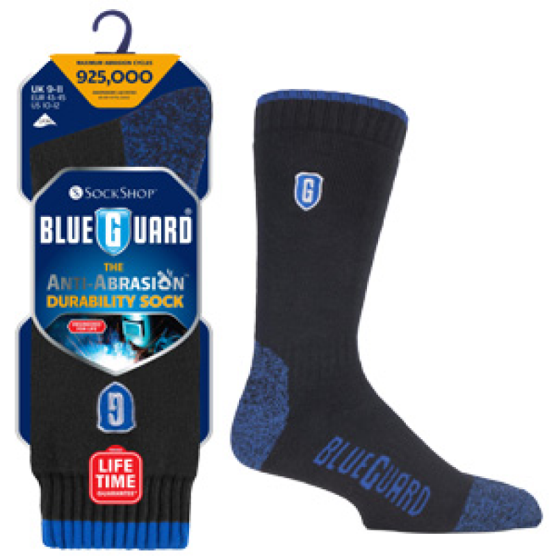 Mens 1 Pair Blueguard Anti-Abrasion Durability Socks 