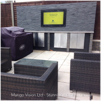 outdoor TV cabinet from Duratek Solutions