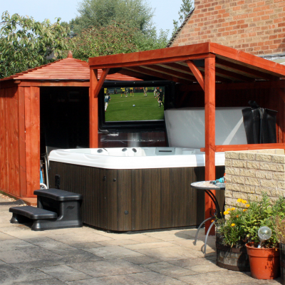 outdoor TV for hot tubs