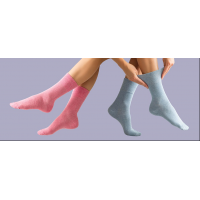 Pink and blue socks from leading diabetic socks supplier, GentleGrip.