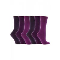 Purple diabetic socks for women from GentleGrip.