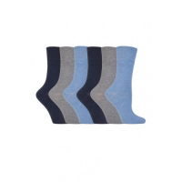 Blue, grey and black diabetic socks from GentleGrip.