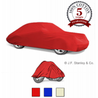 Cotton car cover available in three colours.