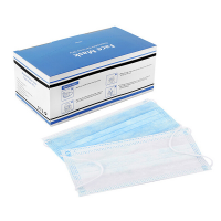 Disposable face mask pack to reduce the spread of viruses.