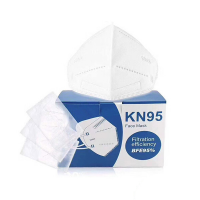 KN95 face mask with 95% filtration efficiency.