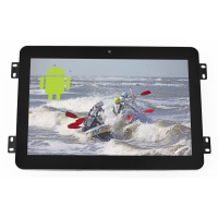 Open frame 10.1-inch Android display front view.