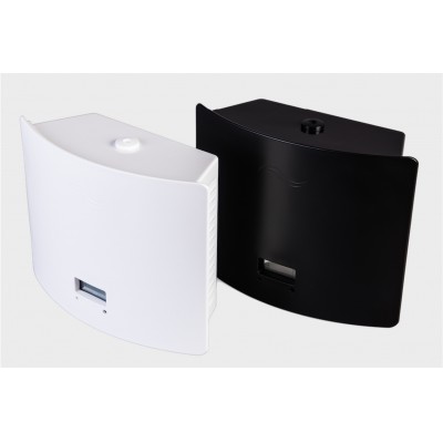 Aromatise scent air machine in colours black and white.