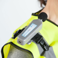 Wearable noise dosimeter from Pulsar Instruments, sound level meter supplier.