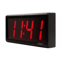 Novanex four digit ethernet digital wall clock side view