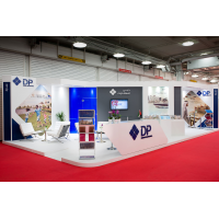 large exhibition stands at a show