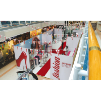 Retail exhibition stands in shopping mall