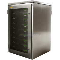 Waterproof rack mount cabinet full of rackmount servers