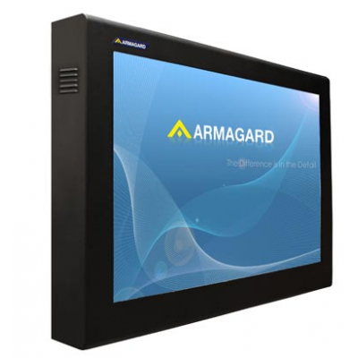 TV screen protector in situ by Armagard