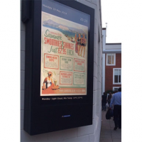 Outdoor digital menu boards for restaurant