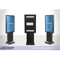Drive thru totem for Samsung OHF screens being exhibited at ISE 2020.