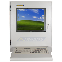 Industrial LCD monitor with Wedge Keyboard