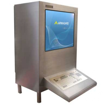 Airtight Slimline Computer Enclosure For Clean Room