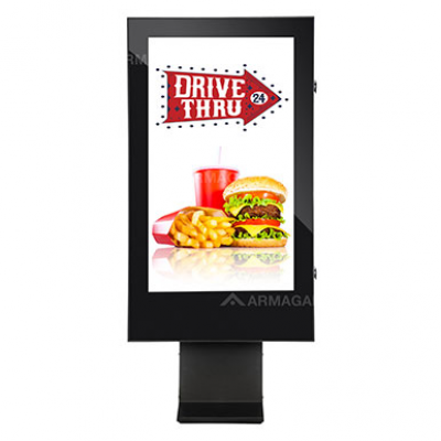 Drive Thru outdoor digital signage by Armagard