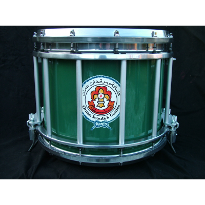 Drum cases and custom graphics are one piece of essential military band equipment