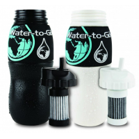 Water filter bottle for cholera prevention from WatertoGo