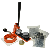 A button badge maker kit for home and professional use.