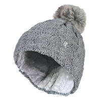 Un gorro gris cálido de HeatHolders, el fabricante líder de ropa térmica.