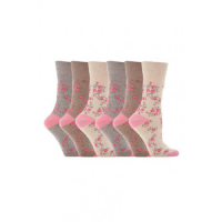 Calcetines con estampado de rosas del fabricante de calcetines cómodos.