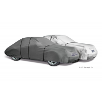 Cubierta del automóvil de granizo que protege dos automóviles de JF Stanley &amp; Co.