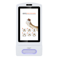 The hand sanitiser advertising kiosk helps you improve hygiene in your business or organisation.