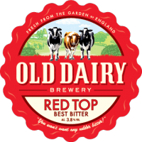 tapa roja por antigua fábrica de cerveza productos lácteos, británico mejor distribuidor amarga