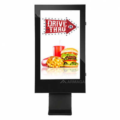 Drive Thru señalización digital para exteriores de Armagard