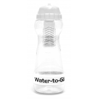 Botellas con filtro de agua para agua para la prevención de la diarrea del viajero.