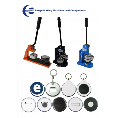 El fabricante de insignias de botones de Enterprise Products para insignias a medida, imanes, llaveros y más.