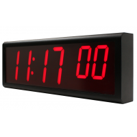 Vue latérale de l'horloge matérielle NTP à six chiffres de Novanex Solutions
