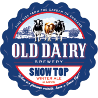 neige supérieure par ancienne laiterie, distributeur de la bière d'hiver britannique