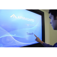 écran tactile d&#39;affichage numérique utilisé