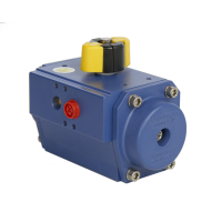 actionneur pneumatique bleu
